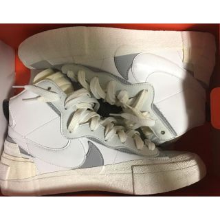 サカイ(sacai)のNIKE×SACAI BLAZER MID WHITE/GLAY 28.5cm(スニーカー)