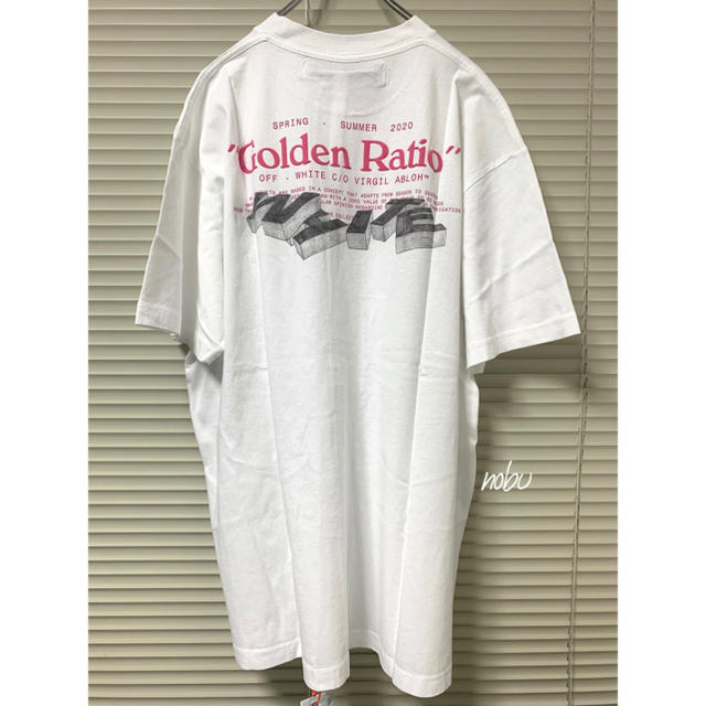 新品【 OFF-WHITE 】GOLDEN RATIO T-Shirt Sのサムネイル