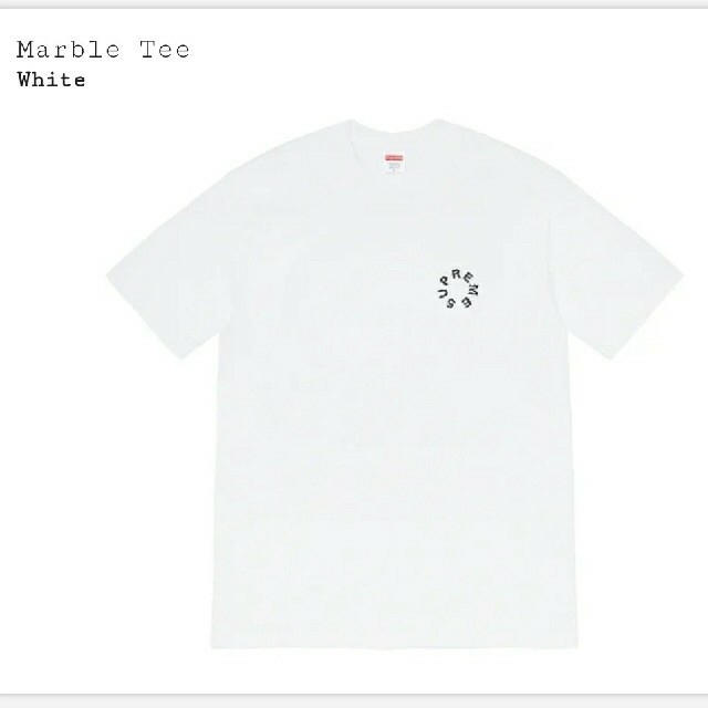 supreme marble tee L size