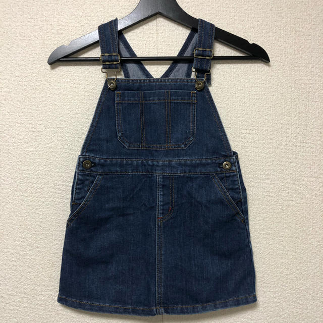 Dickies(ディッキーズ)の未使用に近い♡Dickies kids デニム　ジャンバースカート　110cm キッズ/ベビー/マタニティのキッズ服女の子用(90cm~)(スカート)の商品写真