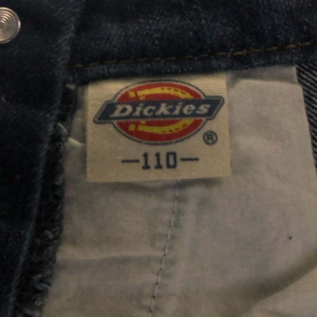 Dickies(ディッキーズ)の未使用に近い♡Dickies kids デニム　ジャンバースカート　110cm キッズ/ベビー/マタニティのキッズ服女の子用(90cm~)(スカート)の商品写真