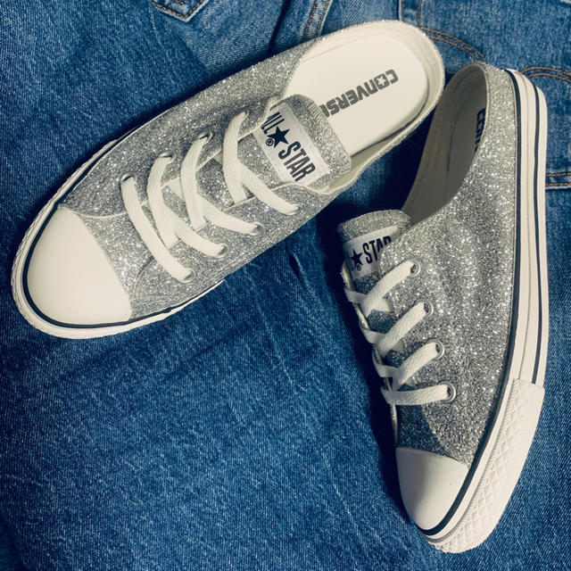 CONVERSE(コンバース)のさやちゃん様専用【新品・未使用】コンバースミュールグリッター レディースの靴/シューズ(ミュール)の商品写真