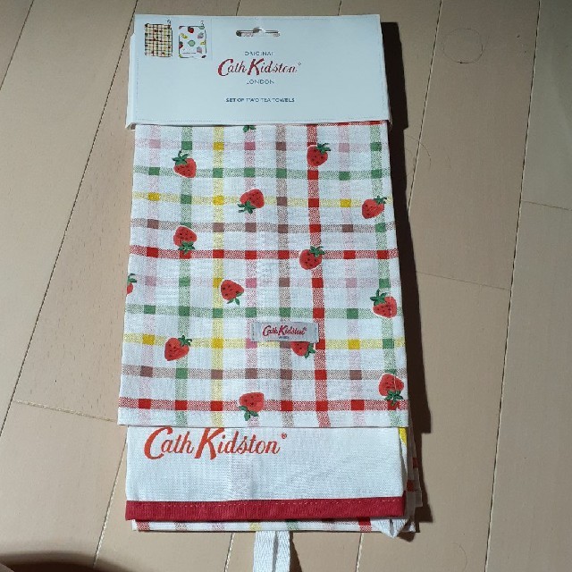 Cath Kidston(キャスキッドソン)のCathKidstonティータオル２枚セット インテリア/住まい/日用品のキッチン/食器(テーブル用品)の商品写真