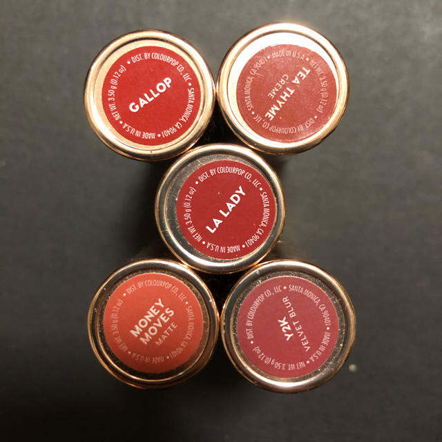 colourpop(カラーポップ)のカラーポップ  リップ　5本セット コスメ/美容のベースメイク/化粧品(口紅)の商品写真