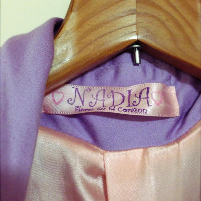 NADIA(ナディア)のNADIA ラベンダーライダース レディースのジャケット/アウター(ライダースジャケット)の商品写真
