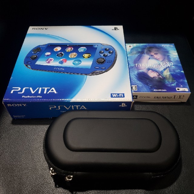 PSvita 本体　サファイアブルー　ファイナルファンタジーX　デジモン　討鬼