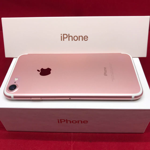Apple(アップル)のSIMフリー iPhone7 128GB ローズゴールド 極美品 電池交換済 スマホ/家電/カメラのスマートフォン/携帯電話(スマートフォン本体)の商品写真