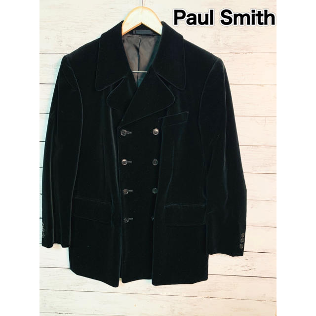 Paul Smith(ポールスミス)の#119  【美品】 ポールスミス　Pコート　ベロア　Mサイズ メンズのジャケット/アウター(ピーコート)の商品写真