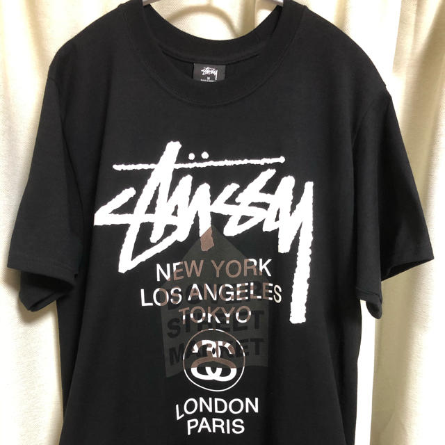 STUUSY×DSMG Tシャツ ブラック - Tシャツ/カットソー(半袖/袖なし)
