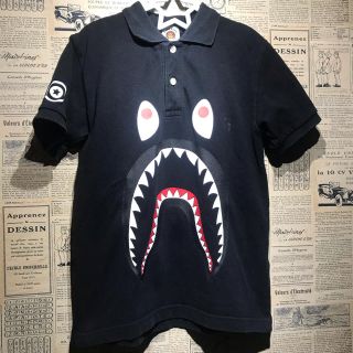 アベイシングエイプ(A BATHING APE)のBAPEKIDS ベイプキッズ ポロシャツ シャーク size 130(Tシャツ/カットソー)