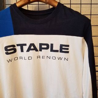 ステイプル(staple)のSTAPLE ナンバリング入り 切替デザイン 長袖カットソー/ロンティー(Tシャツ/カットソー(七分/長袖))