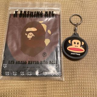 アベイシングエイプ(A BATHING APE)のA BASHING APEバンダナ Paul frank キーホルダー(バンダナ/スカーフ)