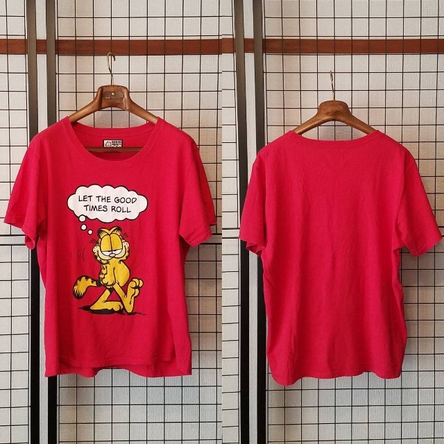 RODEO CROWNS(ロデオクラウンズ)のRODEO CROWNS × GARFIELD ワイドシルエット 半袖カットソー レディースのトップス(Tシャツ(半袖/袖なし))の商品写真