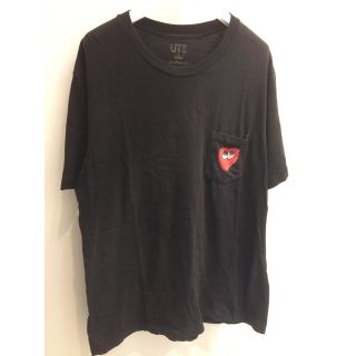 シュプリーム(Supreme)のKaws uniqlo 第1弾 ポケットT 黒 XL カウズ(Tシャツ/カットソー(半袖/袖なし))