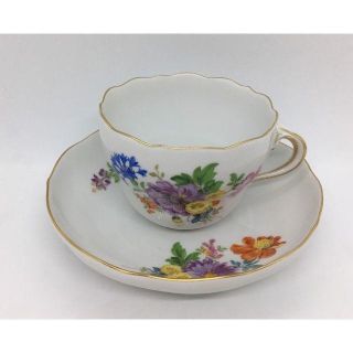 マイセン(MEISSEN)の444★★新品・未使用★★マイセン5つ花C&T兼用カップ　 パープル　送料込(食器)