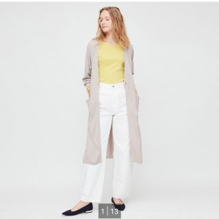 ユニクロ(UNIQLO)のユニクロ　UVカットスリットロングカーディガン(カーディガン)