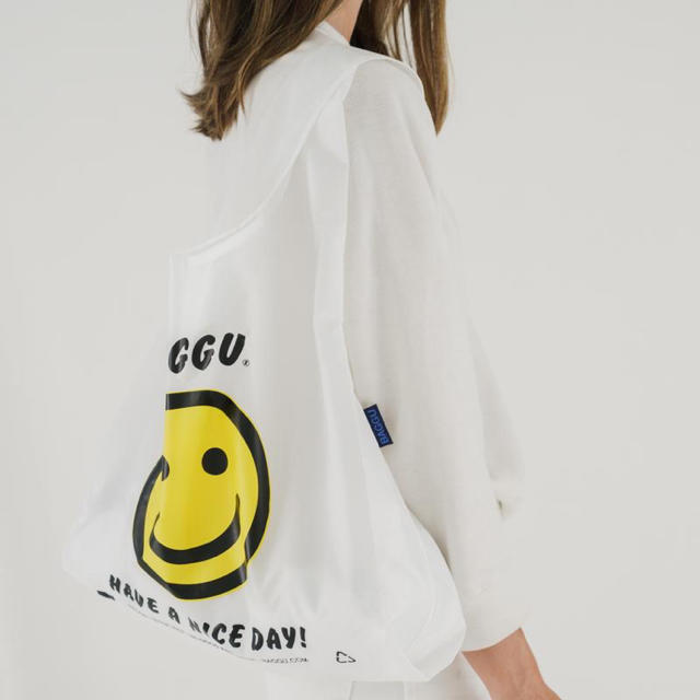 BEAMS(ビームス)の完売商品⭐︎　Baggu スマイル　thank you bag　ハッピー レディースのバッグ(エコバッグ)の商品写真