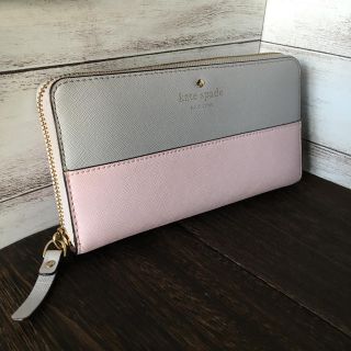 ケイトスペードニューヨーク(kate spade new york)のケイトスペード 長財布　ラウンドファスナー(長財布)