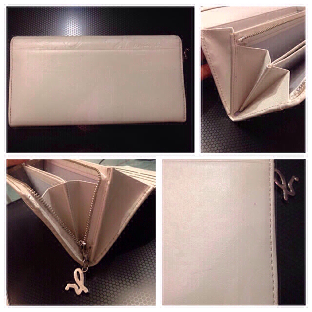 agnes b.(アニエスベー)のあゆみ様お取置き）のホワイトレザー長財布 レディースのファッション小物(財布)の商品写真