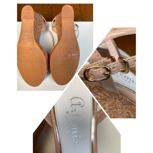 DIANA(ダイアナ)のダイアナ　エナメルサンダル　パンプス　ウェッジソール　24〜24.5cm レディースの靴/シューズ(サンダル)の商品写真