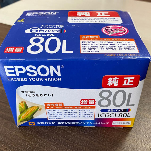 EPSON - エプソン EPSON 純正 80L カラーインクカートリッジ 6色パックの通販 by yw1000gsx's shop