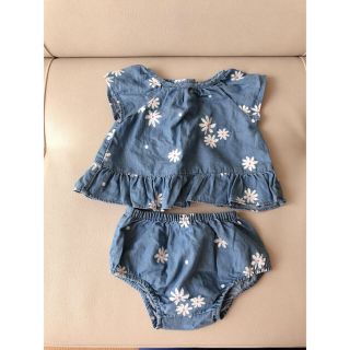 ベビーギャップ(babyGAP)のbaby GAP デニム セットアップ 50cm 0-3ヶ月(その他)