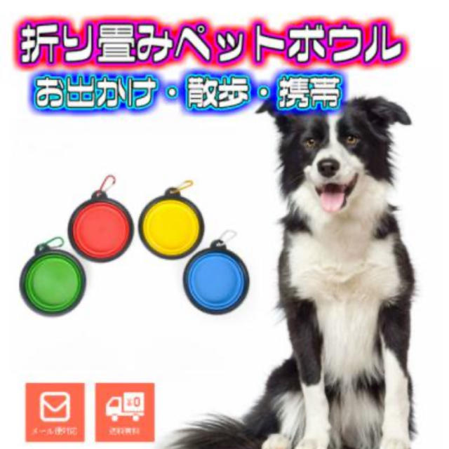 折りたたみ ペットボウル 犬用ボウル 給水器 給餌器 フードボウル 散歩 その他のペット用品(犬)の商品写真