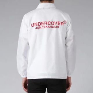 アンダーカバー(UNDERCOVER)のUNDERCOVER コーチジャケット　白　Mサイズ(ナイロンジャケット)