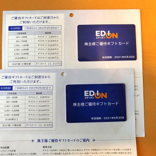 エディオン 株主優待 20,000円分（10,000×2枚）【送料無料】(ショッピング)