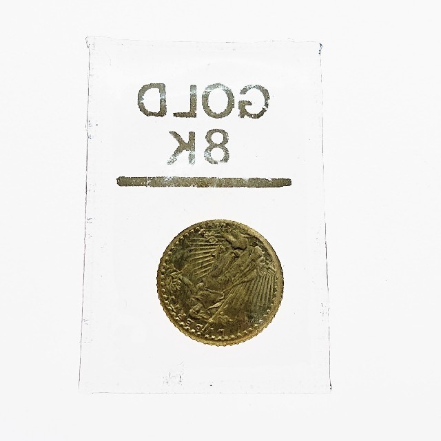 1924年 アメリカ 自由の女神立像 20ドル ミニ金貨  8K 10枚 エンタメ/ホビーの美術品/アンティーク(貨幣)の商品写真