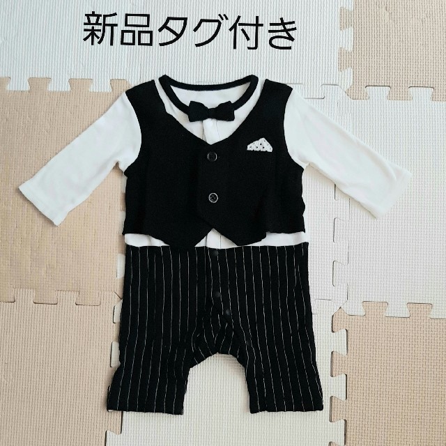 西松屋(ニシマツヤ)のロンパース　男の子　フォーマル　新品タグ付き キッズ/ベビー/マタニティのベビー服(~85cm)(ロンパース)の商品写真