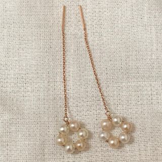 ジュエリーツツミ(JEWELRY TSUTSUMI)のk10 アメリカンピアス 淡水パール 短め(ピアス)