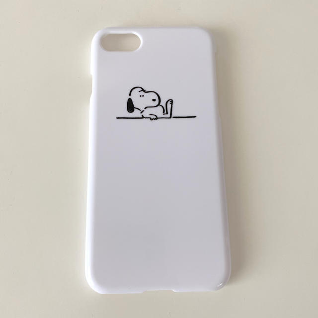 SNOOPY(スヌーピー)のiPhoneケース　スヌーピー　長場雄　ホワイト　iPhone7／8／SE スマホ/家電/カメラのスマホアクセサリー(iPhoneケース)の商品写真