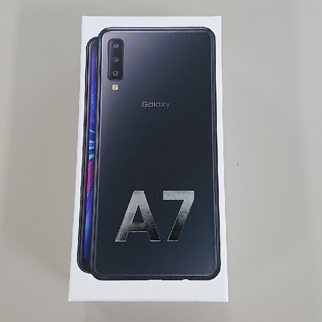 GALAXY A7 ブラック SIMフリー 新品未開封約2400万画素バッテリー容量