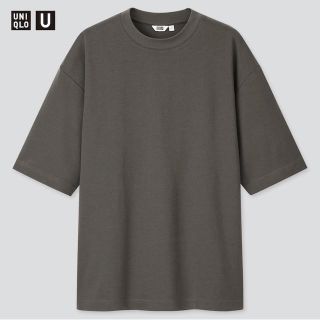 ユニクロ(UNIQLO)のエアリズムコットンオーバーサイズTシャツ（五分袖）(Tシャツ/カットソー(半袖/袖なし))