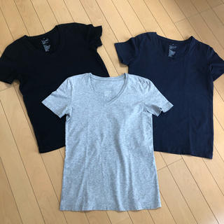 ムジルシリョウヒン(MUJI (無印良品))の無印　半袖VネックTシャツ3枚セット(Tシャツ(半袖/袖なし))
