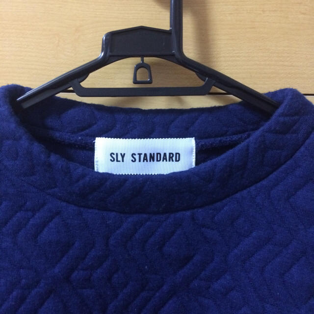 SLY(スライ)のSLY ブルー トップス レディースのトップス(カットソー(長袖/七分))の商品写真