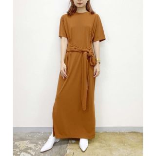 ジーヴィジーヴィ(G.V.G.V.)のWASHABLE JERSEY BELTED DRESS(ロングワンピース/マキシワンピース)