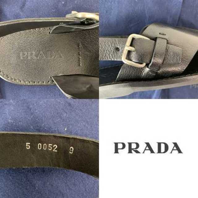 PRADA(プラダ)の❤限定セール❤ 【プラダ】シューズ サンダル 黒 メンズ レディース  29cm メンズの靴/シューズ(サンダル)の商品写真