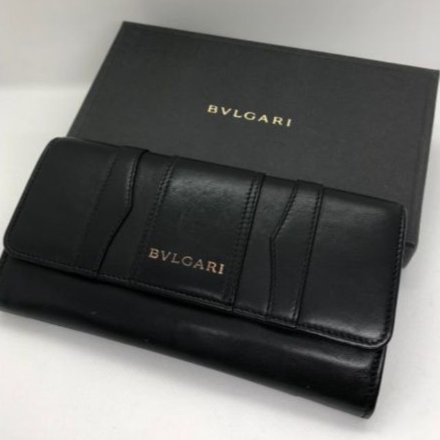 約10cmマチBVLGARI　ブルガリ　長財布　ビーゼロワン　ブラック　正規品