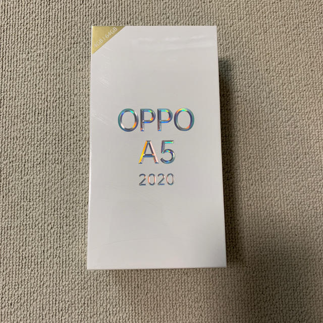 Rakuten(ラクテン)のOPPO A5 2020 新品・未開封 スマホ/家電/カメラのスマートフォン/携帯電話(スマートフォン本体)の商品写真