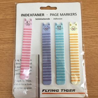 フライングタイガーコペンハーゲン(Flying Tiger Copenhagen)のフライングタイガー　ネコの長細付箋(ノート/メモ帳/ふせん)