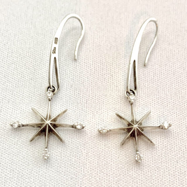 STAR JEWELRY - star jewelry ピアス 星形 シルバー925 ダイヤの通販