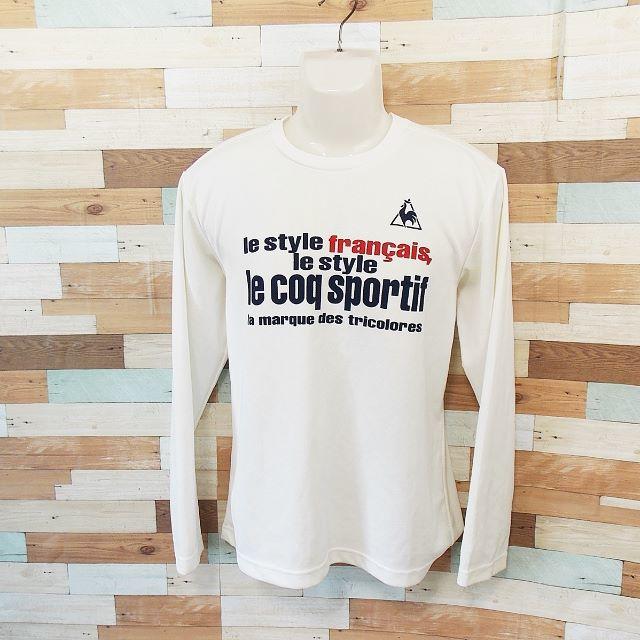 le coq sportif】 良品 ルコック ホワイト 長袖Tシャツ Lの通販 by