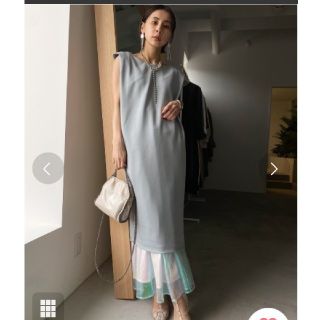 アメリヴィンテージ(Ameri VINTAGE)の最終値下げアメリヴィンテージAmeri　AURORA LAYERED DRESS(ロングワンピース/マキシワンピース)