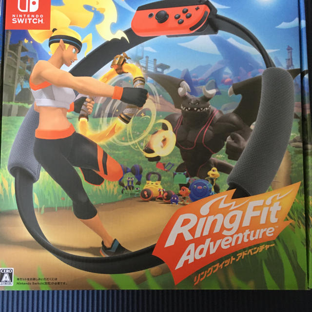 Nintendo Switch(ニンテンドースイッチ)のリングフィットアドベンチャー エンタメ/ホビーのゲームソフト/ゲーム機本体(家庭用ゲーム機本体)の商品写真