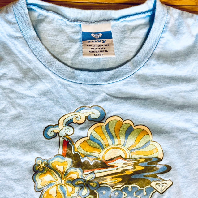 Roxy(ロキシー)のROXY チビTシャツ 水色 レディースのトップス(Tシャツ(半袖/袖なし))の商品写真