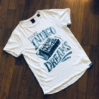 デンハム(DENHAM)のDENHAM TシャツSサイズ　ライトグレー(Tシャツ/カットソー(半袖/袖なし))