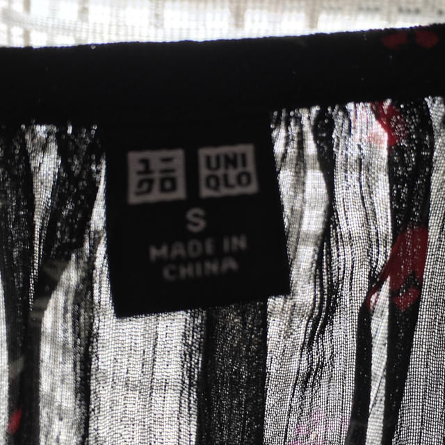 UNIQLO(ユニクロ)のUNIQLO シフォンワンピース　7分袖 レディースのワンピース(ロングワンピース/マキシワンピース)の商品写真