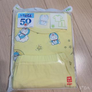 ユニクロ(UNIQLO)の新品　ユニクロ　ドラえもん　ドライパジャマ  半袖　110(パジャマ)